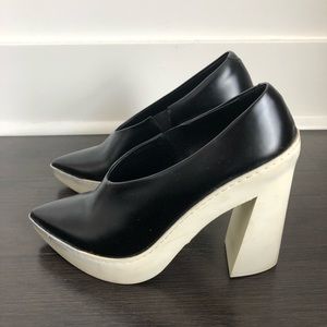 COPY - Vic Matie Black and White High Heel Pumps
